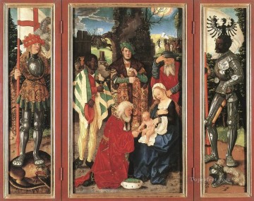  painter Oil Painting - Adoration Of The Magi Renaissance painter Hans Baldung